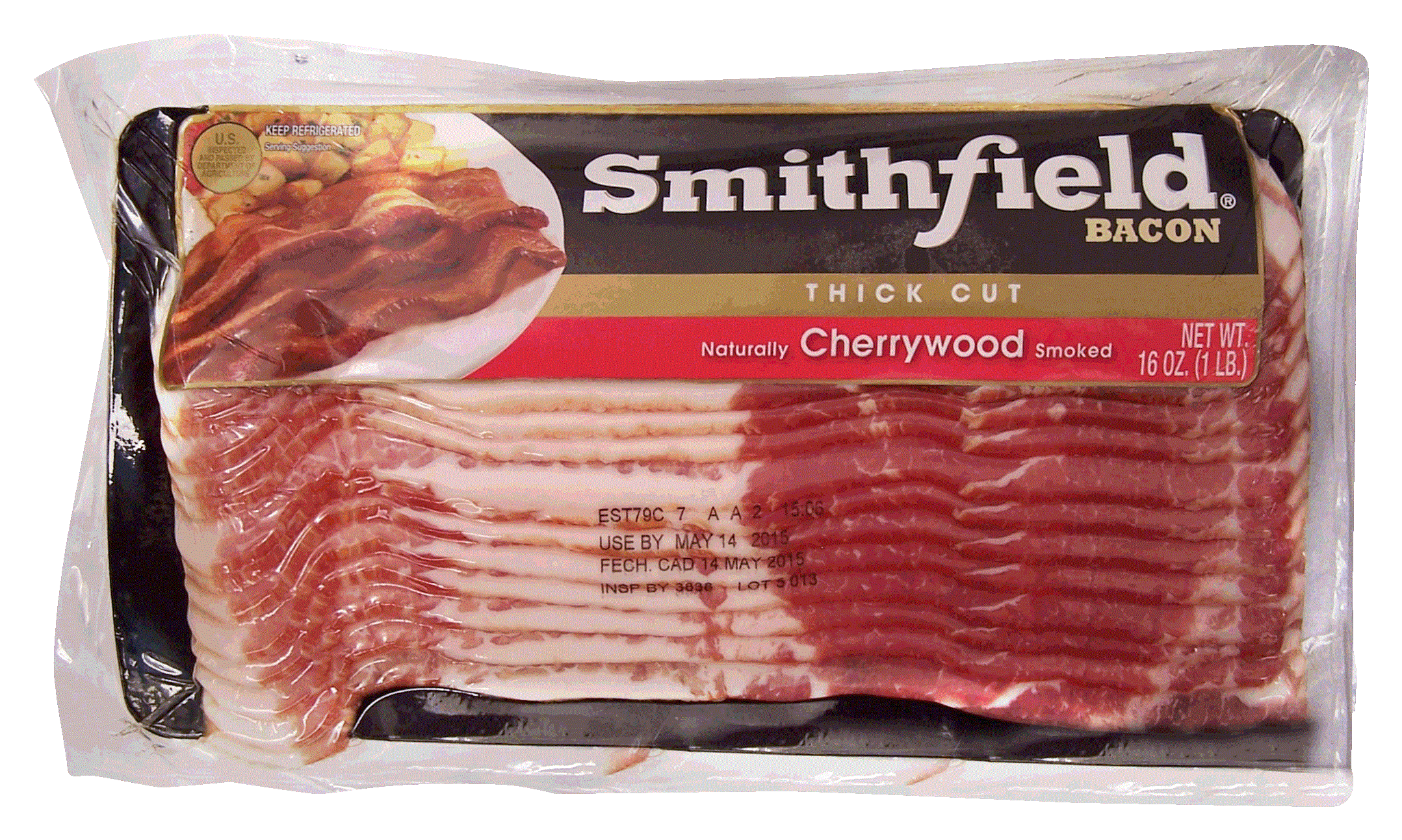 Smithfield  naturally cherrywood smoked, thick cut Full-Size Picture